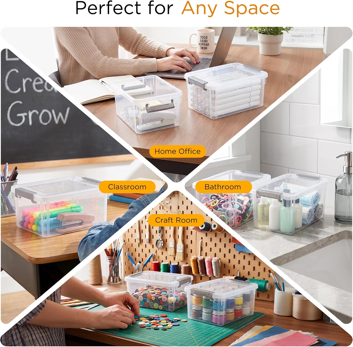 Thumbnail 6 de Citylife 4-Pack Storage Bins 3.2 QT ⚙