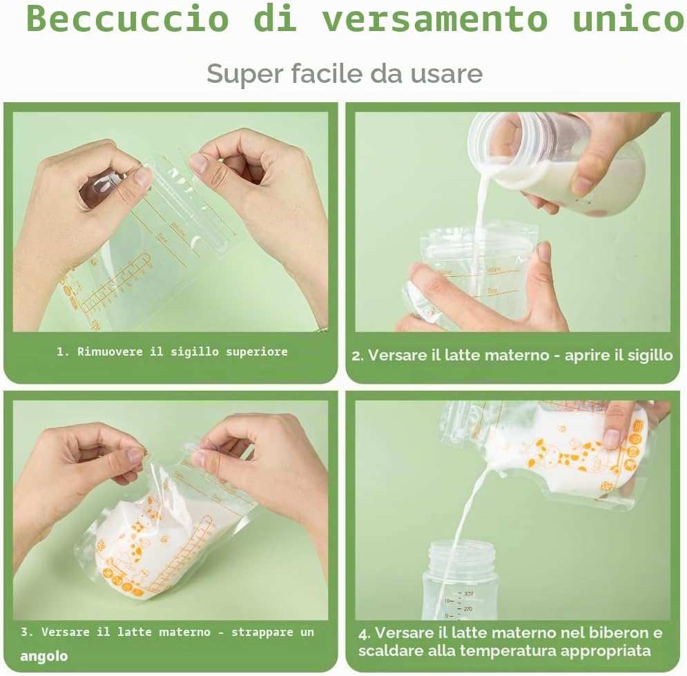 Thumbnail 2 de Aolso 80 Sacchetti Latte Materno 250 ml: conservazione sicura e comoda