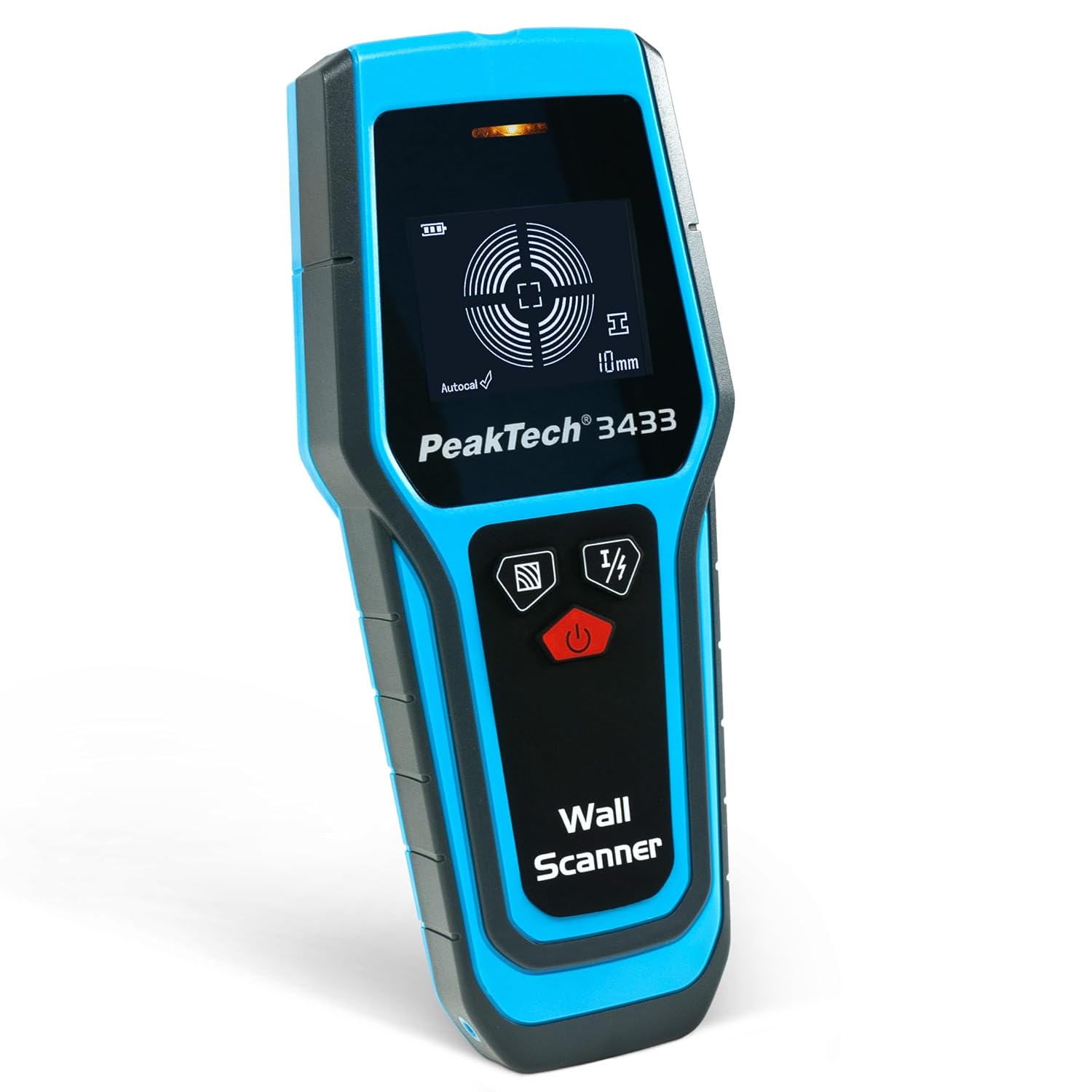 Detalle de PeakTech P 3433 digitale wandscanner met detectiediepte van 20–120 mm