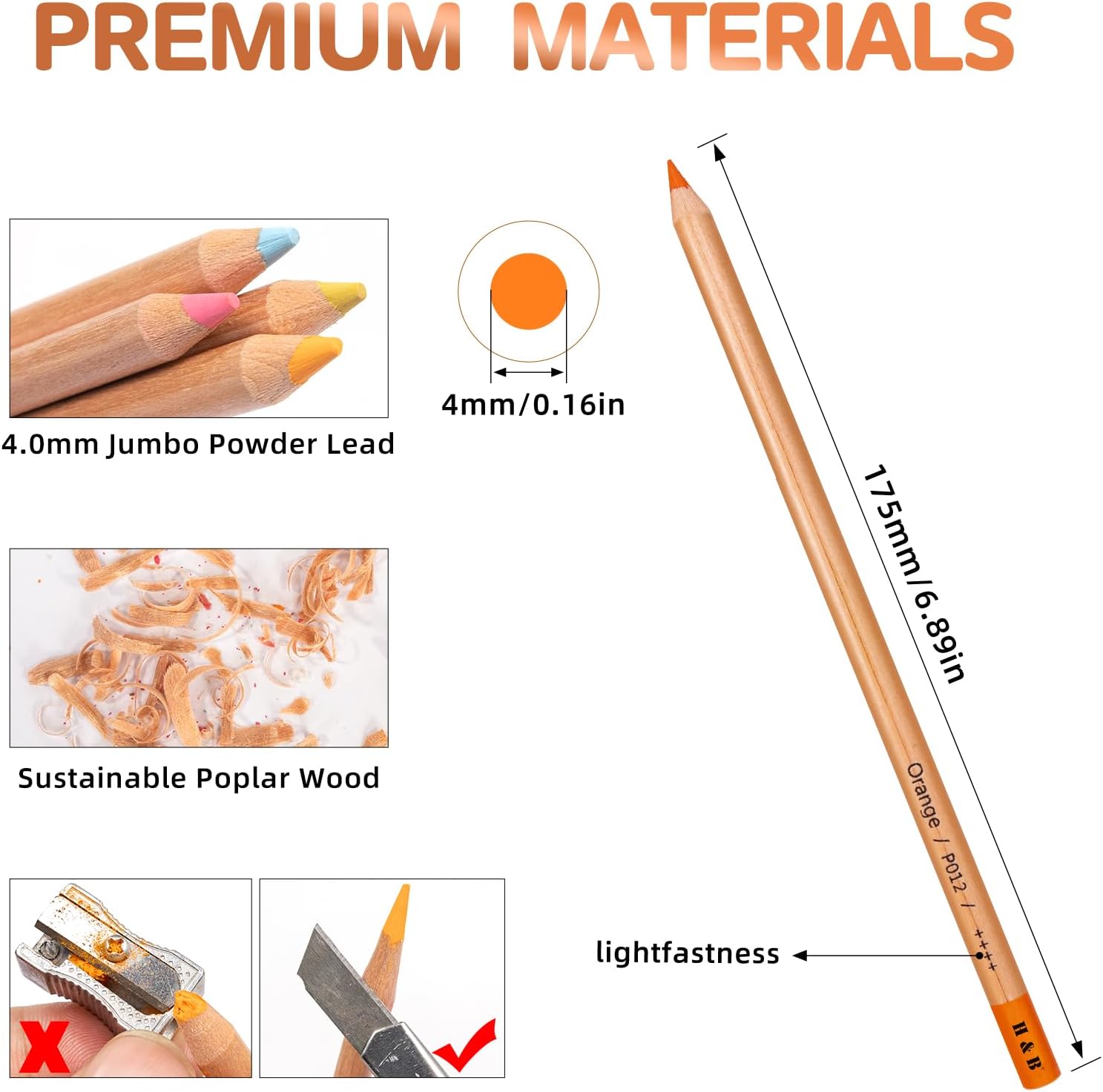 Thumbnail 4 de H & B 72 Pro Soft Pastel Pencils in Metal Tin – 72 Vibrant Colours for Professional Drawing