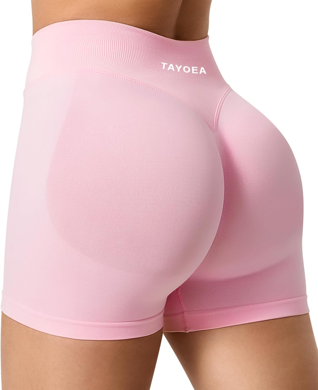 Detalle 2 de TAYOEA Damen Sport Shorts Scrunch Kurze Sporthose – Nahtlos, Push Up, Butt Lifting