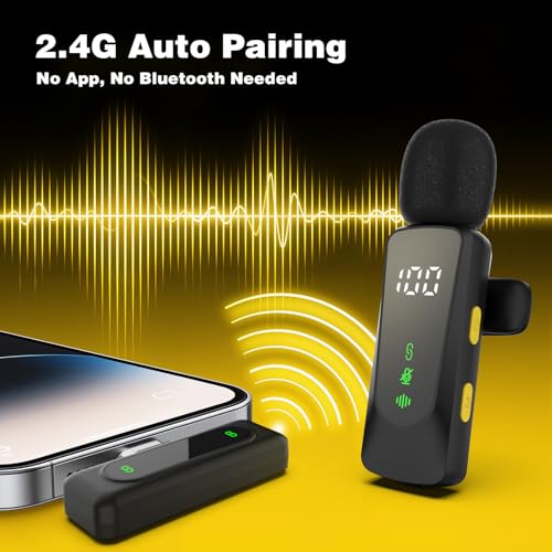 Thumbnail 3 de X XIXIXIAXIA Wireless Lavalier Microphone with LED Display