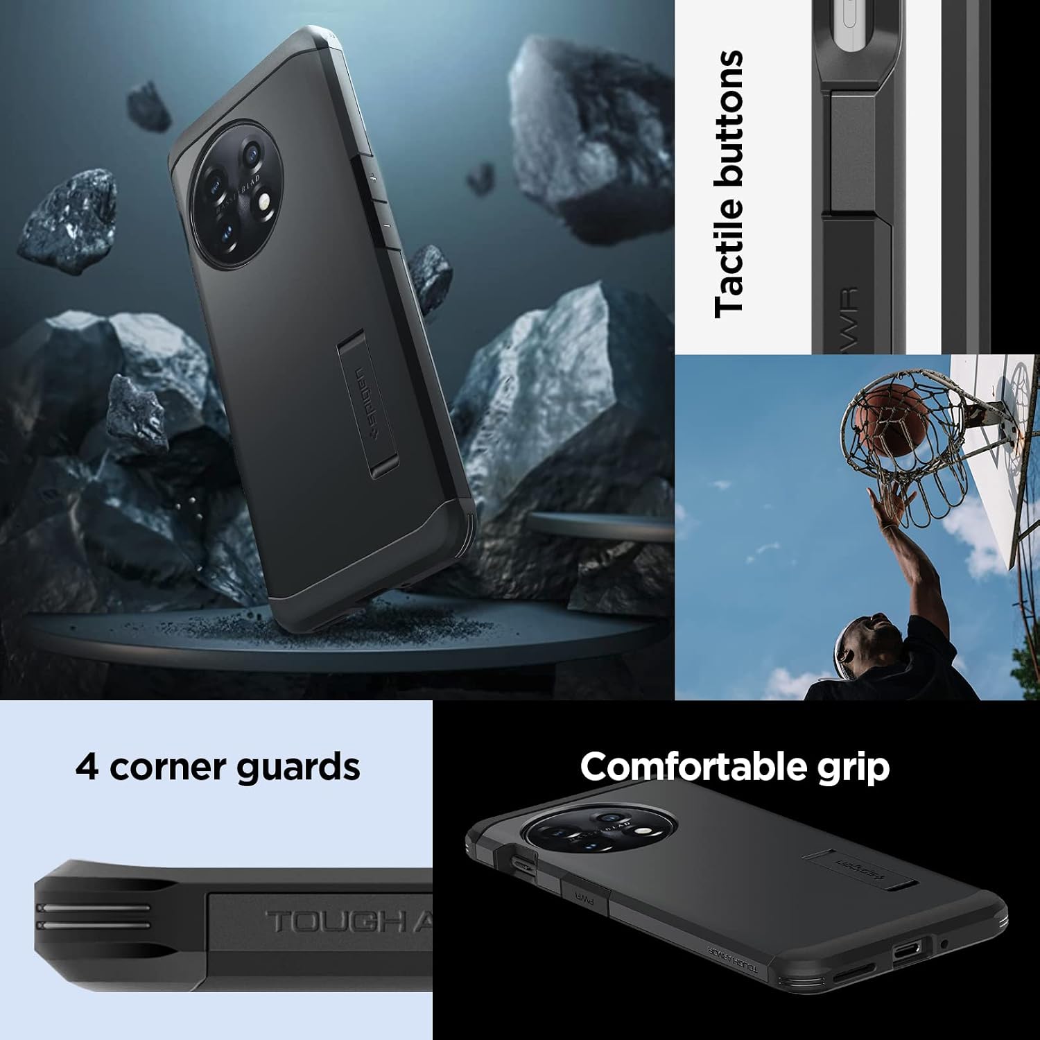 Thumbnail 6 de Spigen Tough Armor pour OnePlus 11 — coque noire
