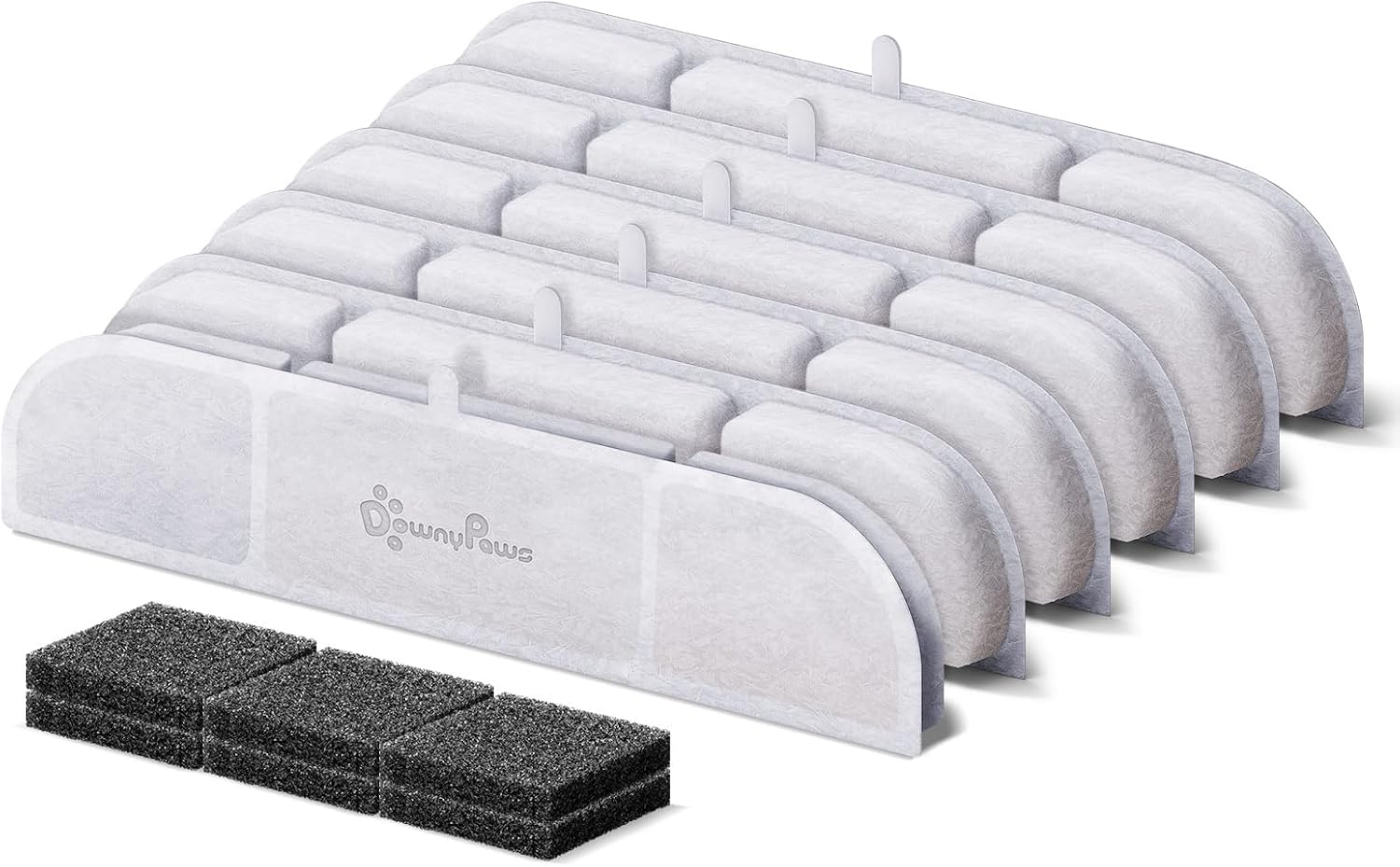 Detalle de DownyPaws Katzenbrunnen Ersatzfilter 6er Set DPWFP6