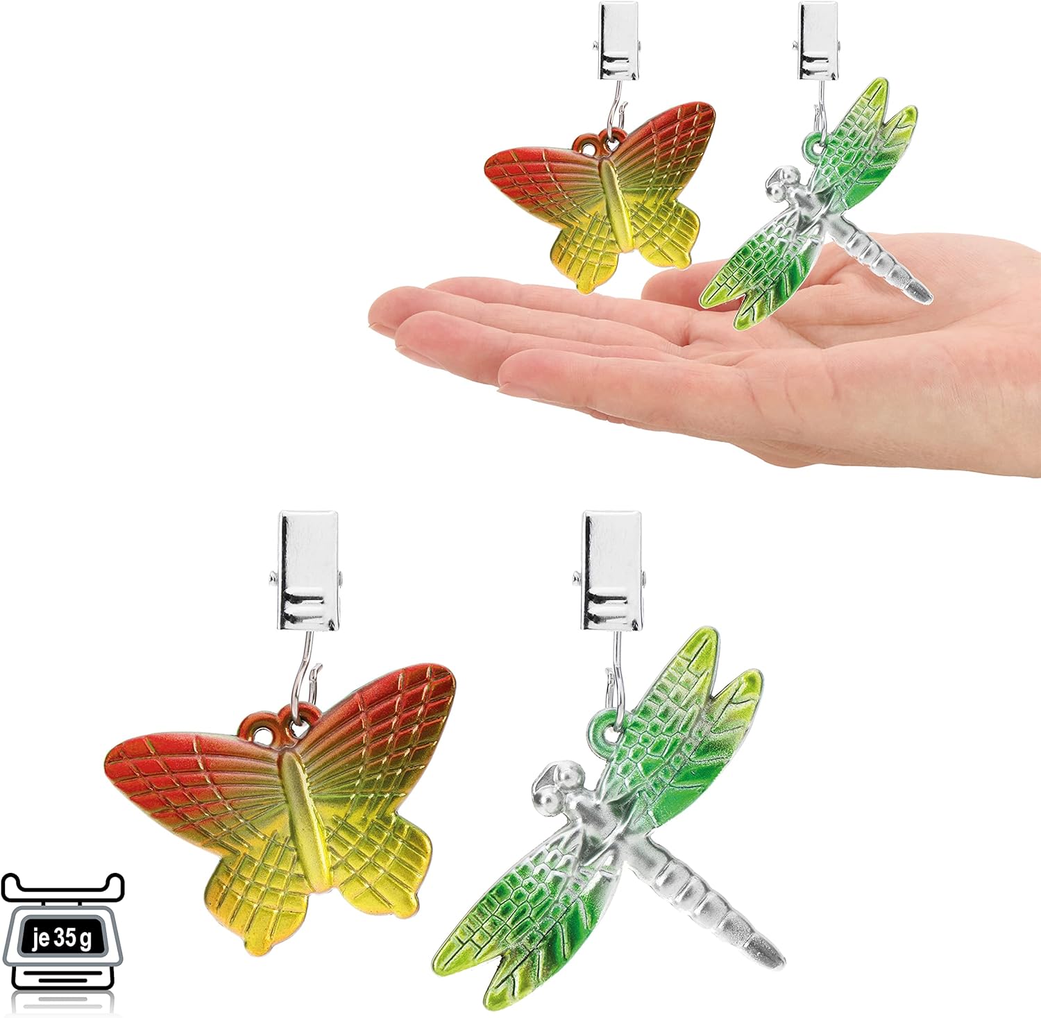 Thumbnail 4 de com-four® 8x pesi per tovaglie: forze decorative e pratiche per tavoli incontaminati
