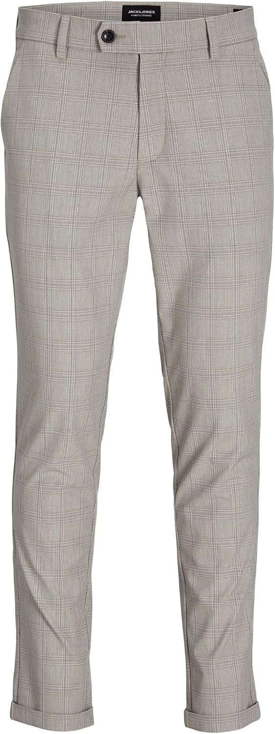 Detalle de Jack & Jones Mens Marco Conner Tartan Chino Trousers