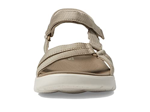 Detalle de Skechers Go Walk Flex SublimeGO para mujer — sandalia de río con suela flexible y plantilla Goga Mat