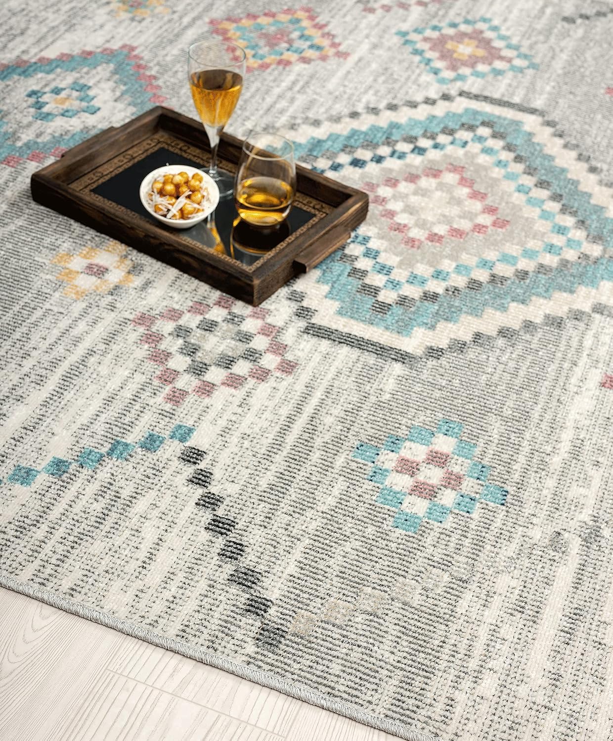 Thumbnail 4 de The Carpet Palma - Alfombra Resistente UV, 120x170 cm, Crema