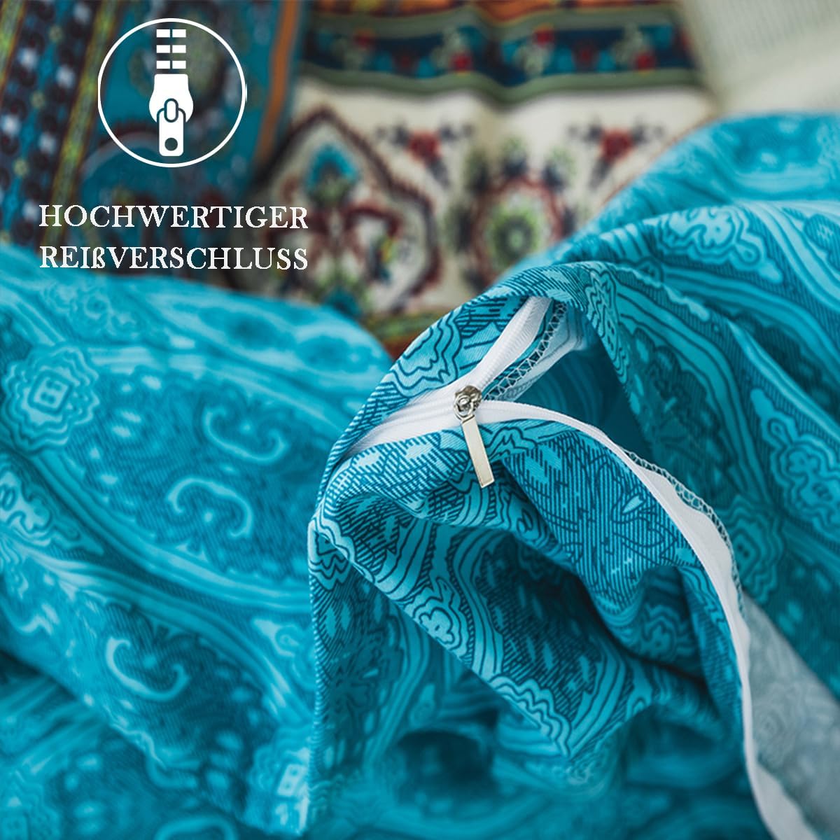 Thumbnail 3 de Nesture Bettwäsche 155x220 Boho – Microfaser 2-teilig mit Reißverschluss