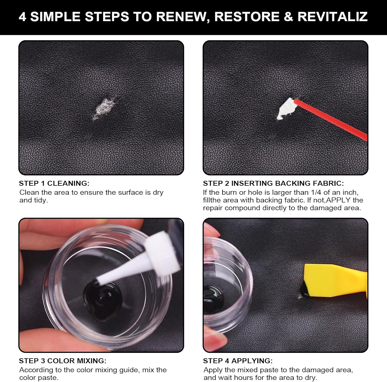 Thumbnail 5 de STARTSO WORLD Leather Repair Kit for Furniture