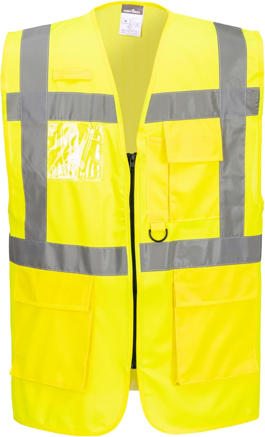 Detalle 1 de Portwest Portwest gilet haute visibilité avec 7 poches, certifié EN ISO 20471 (classe 2) — orange, rouge, jaune