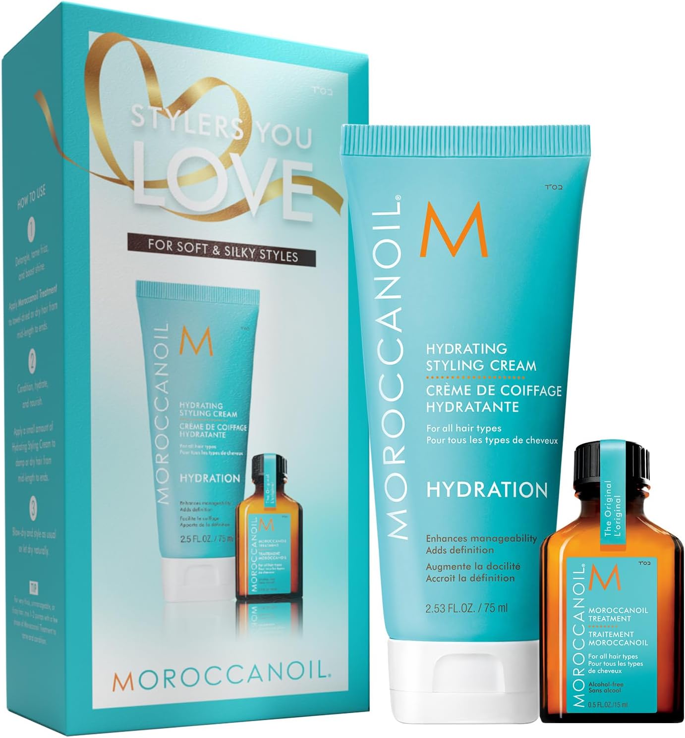 Detalle de Moroccanoil Crema Styling Idratante senza risciacquo: definizione leggera e anti-crespo