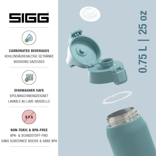 Thumbnail 3 de SIGG Shield Therm One Morning Blue 0,75 L – Auslaufsichere, vakuumisolierte Edelstahl-Trinkflasche
