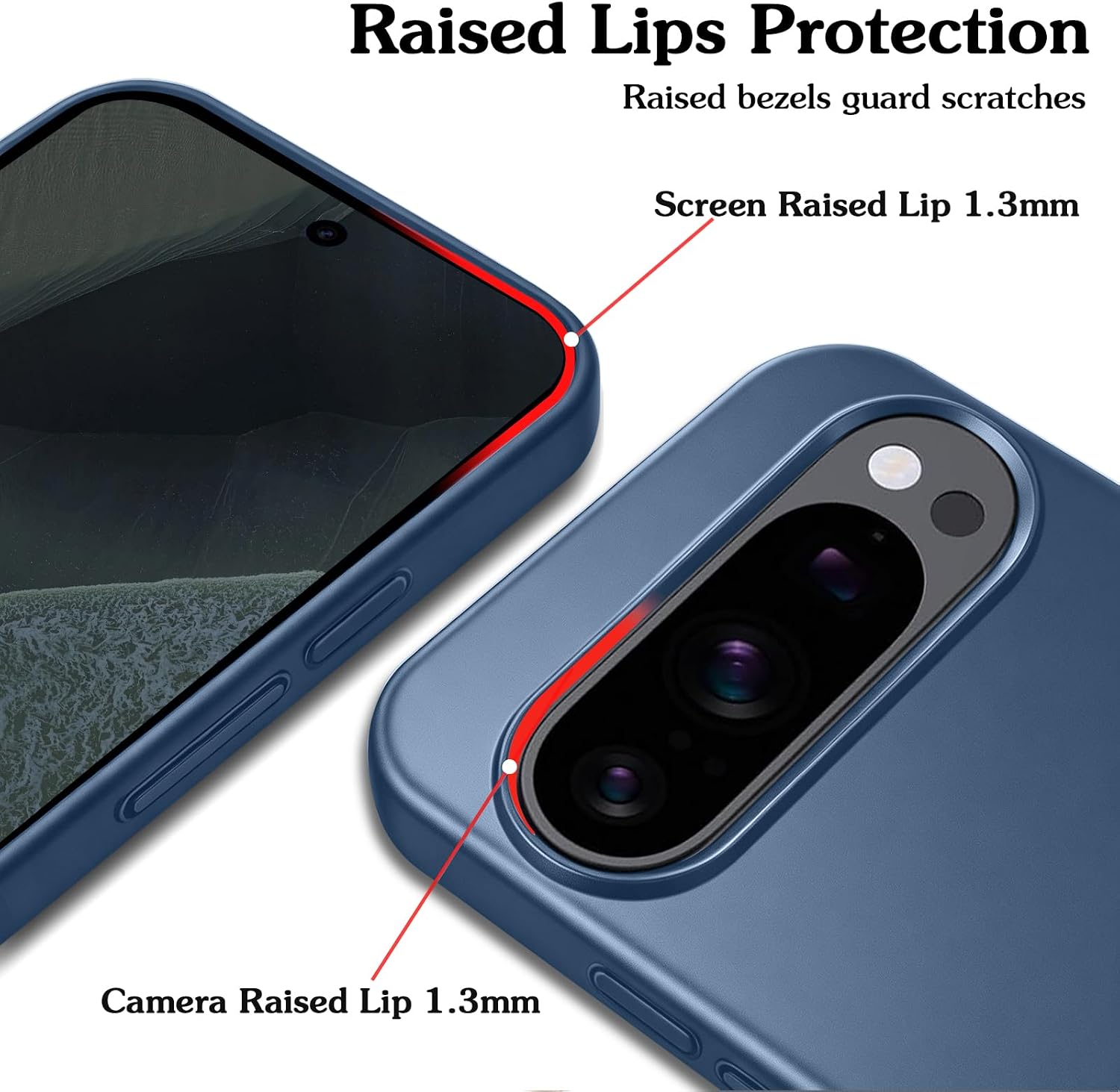 Thumbnail 4 de Puxssul Google Pixel 11 Pro用ケース 光沢ブルー・薄型ポリカーボネート製