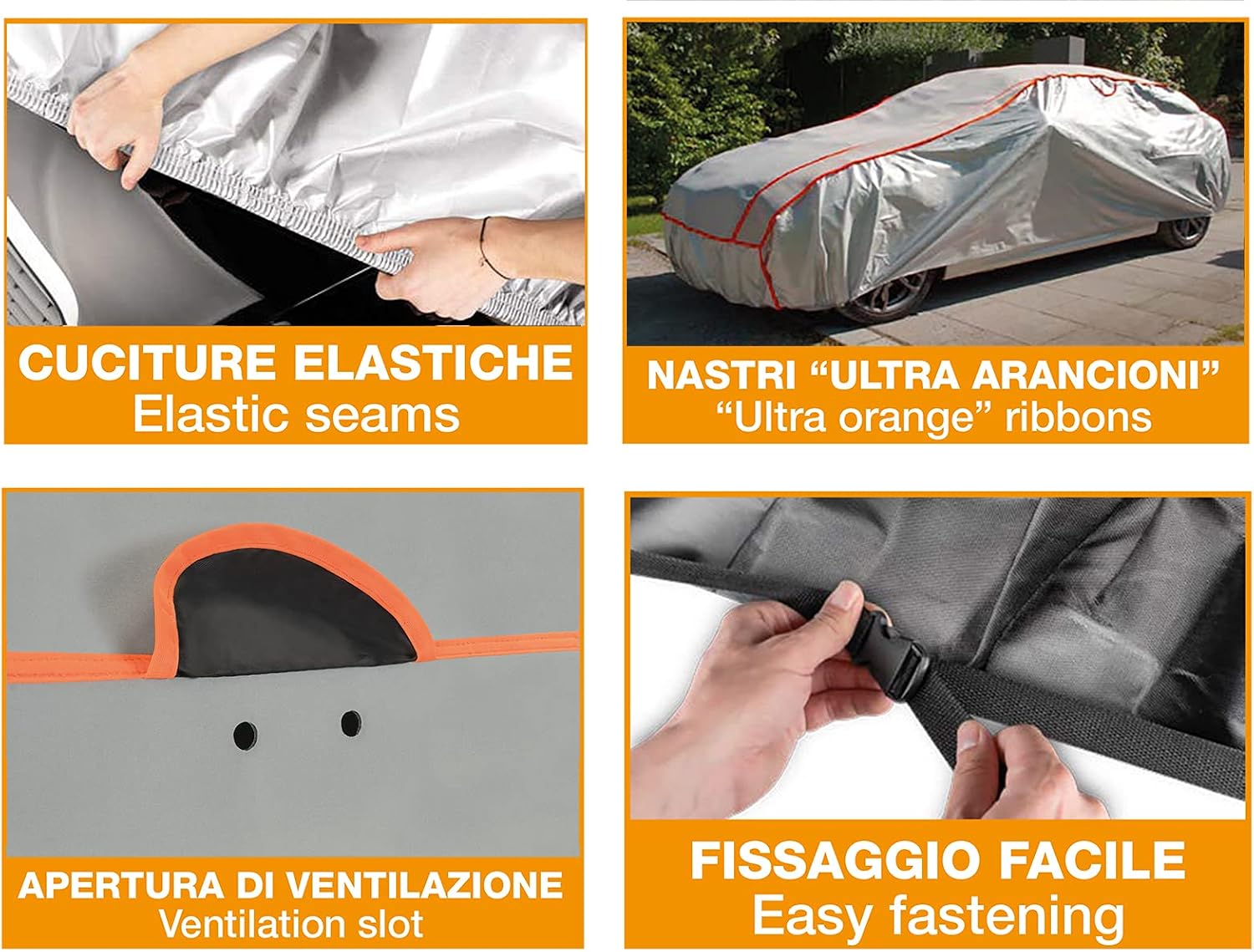 Detalle de CORA Storm Protector, pokrowiec samochodowy L z neoprenem 4 mm