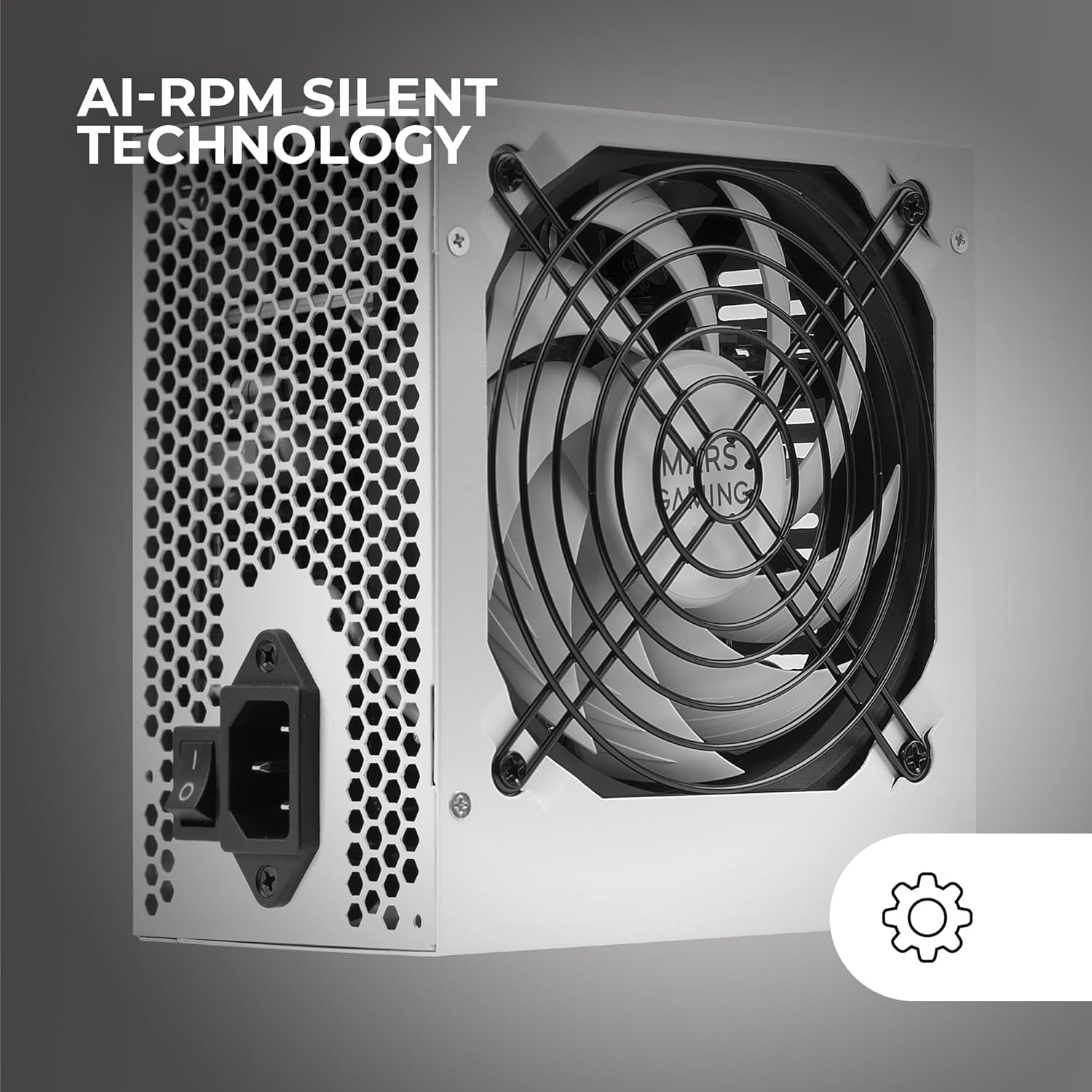 Thumbnail 3 de Mars Gaming MPIII850 – Alimentation PC ATX 850 W 5 ans, rendement 85% et ventilateur AI-RPM FDB