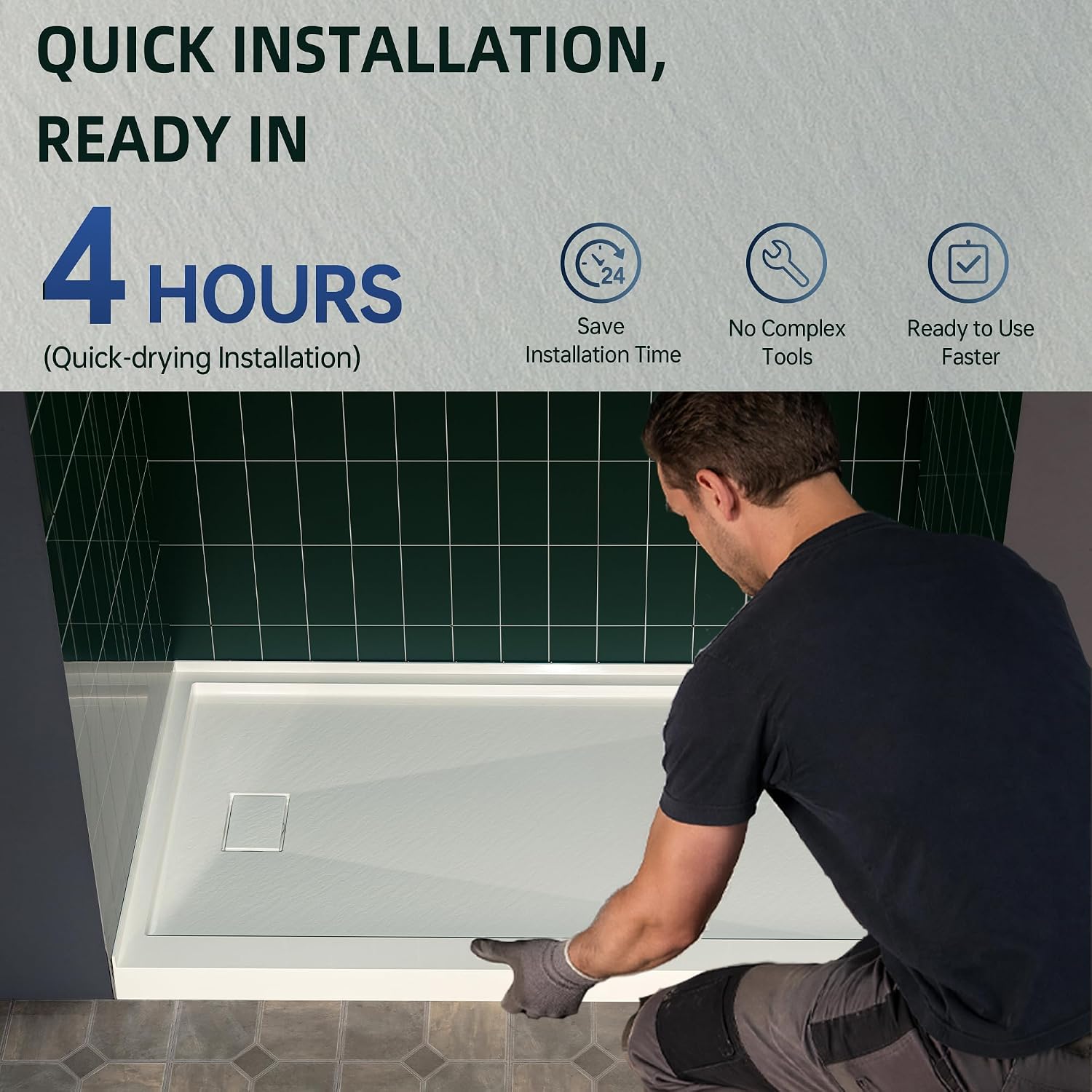 Thumbnail 6 de WOODBRIDGE Shower Base 60" x 30
