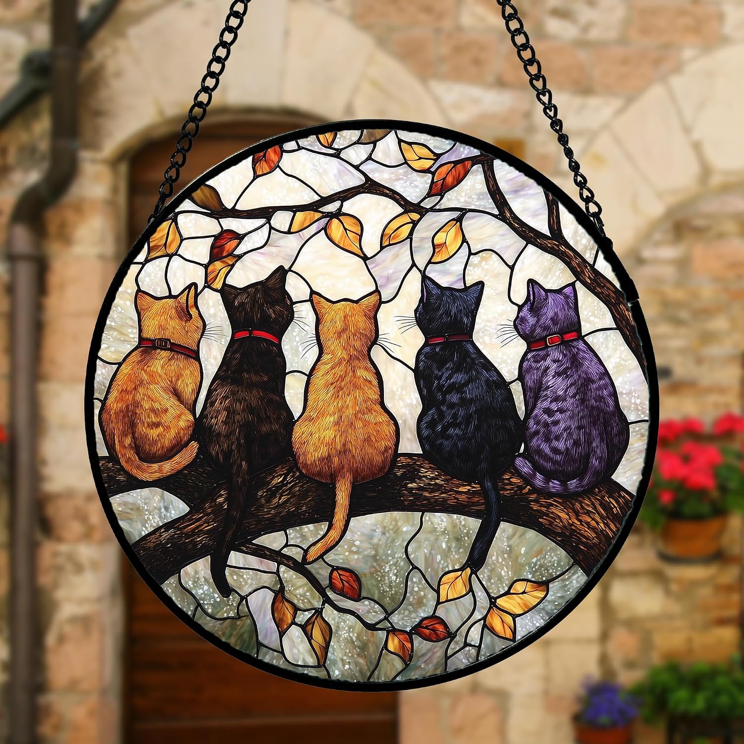 Detalle 1 de Stained Glass Window Suncatcher, 7.8-inch