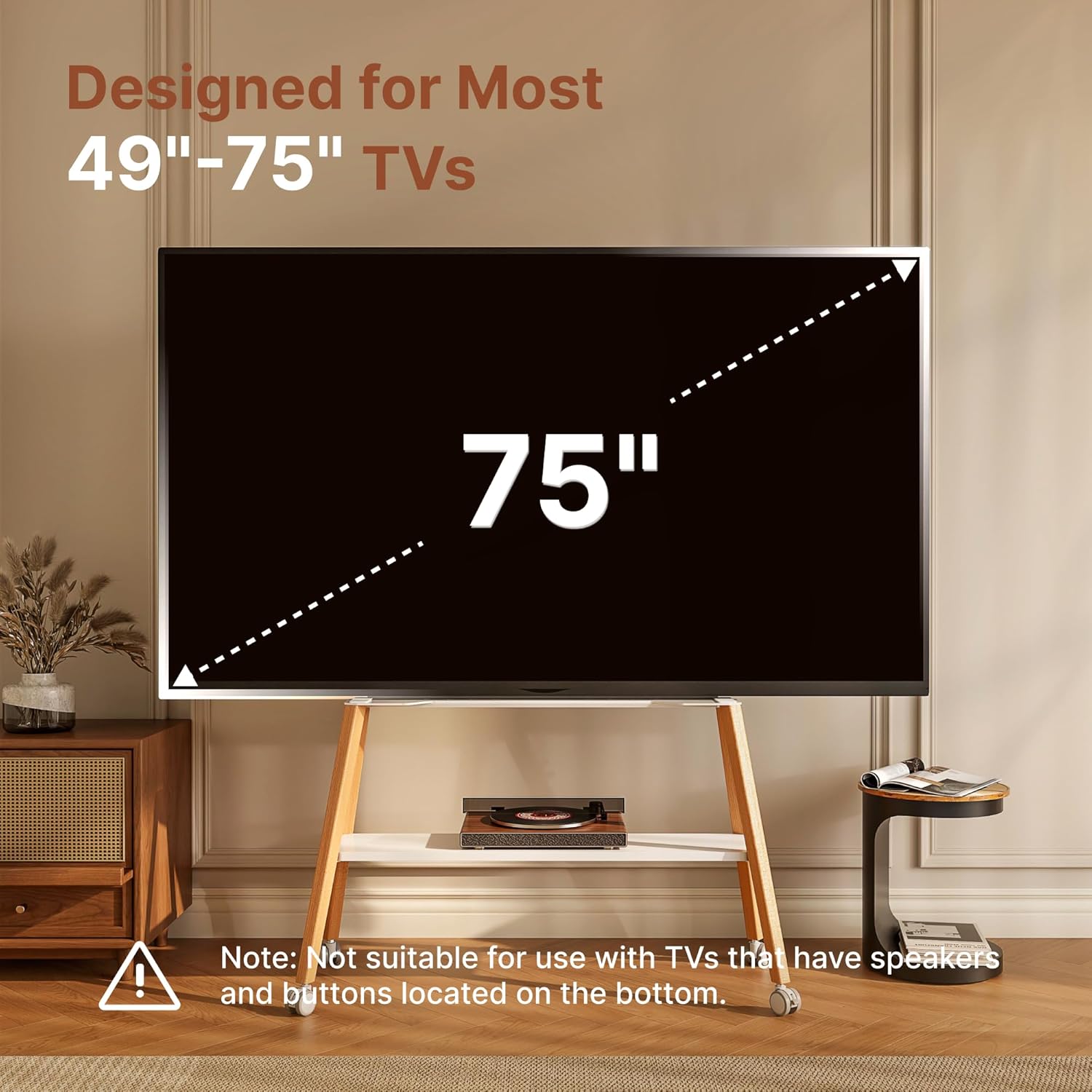 Thumbnail 3 de ECOTINY TV Stand for 49–75 inch TVs, 40 kg
