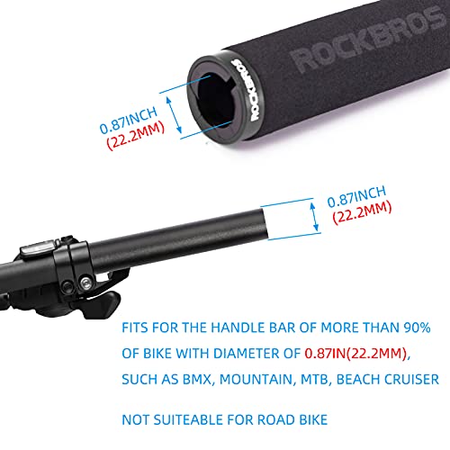 Thumbnail 3 de ROCKBROS Manopole manubrio 22 mm ergonomiche per bici