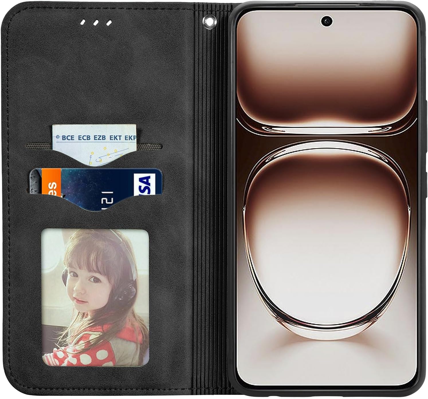 Thumbnail 3 de Cracedily Wallet Flip Case for OnePlus Nord 4 – Leather kickstand, Card Holder & Magnetic Closure