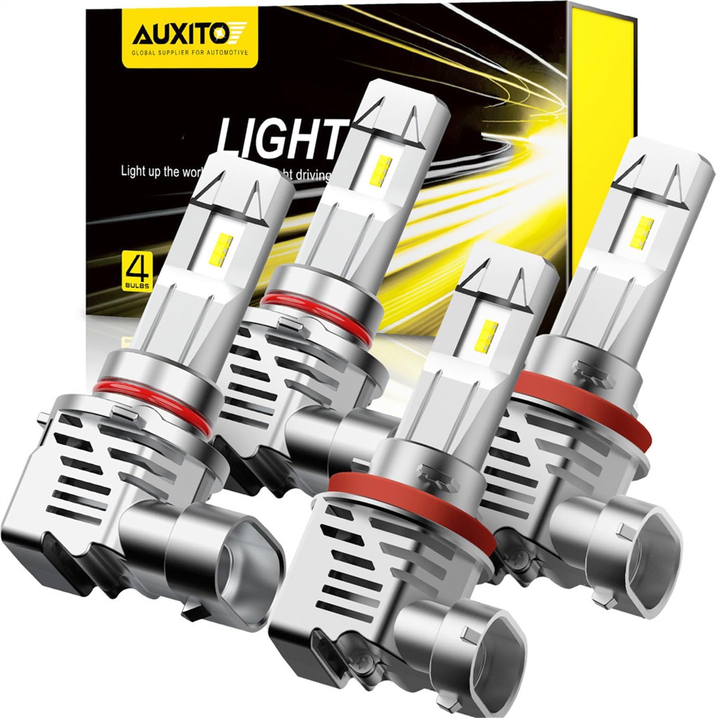 Thumbnail 6 de AUXITO H4/9003 Bulbs – 80,000LM, 6500K Cool White, 1:1 Mini Size, Plug-N-Play (Pack of 2)