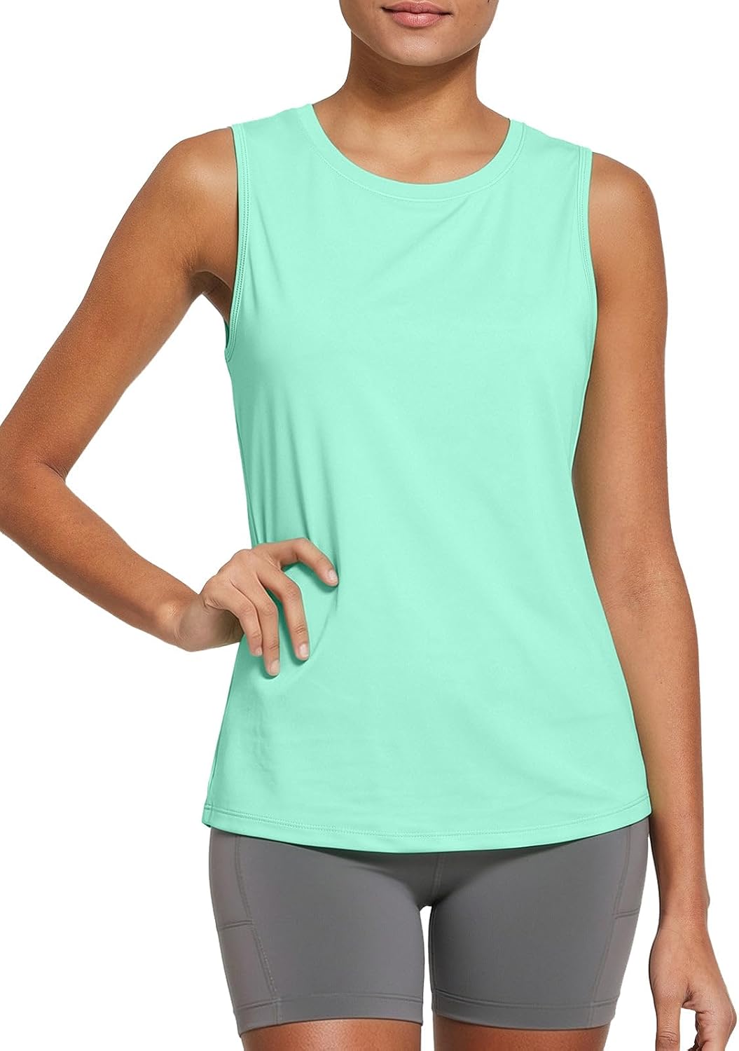 Detalle de baleaf Women’s Sleeveless Workout Tank Tops (Cool-Dry, Reflective Elements)