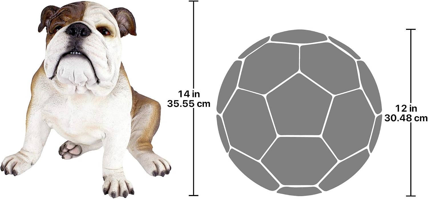 Thumbnail 6 de Design Toscano DB383052 Buster – figurka buldoga do ogrodu, żywica, ręczne malowanie