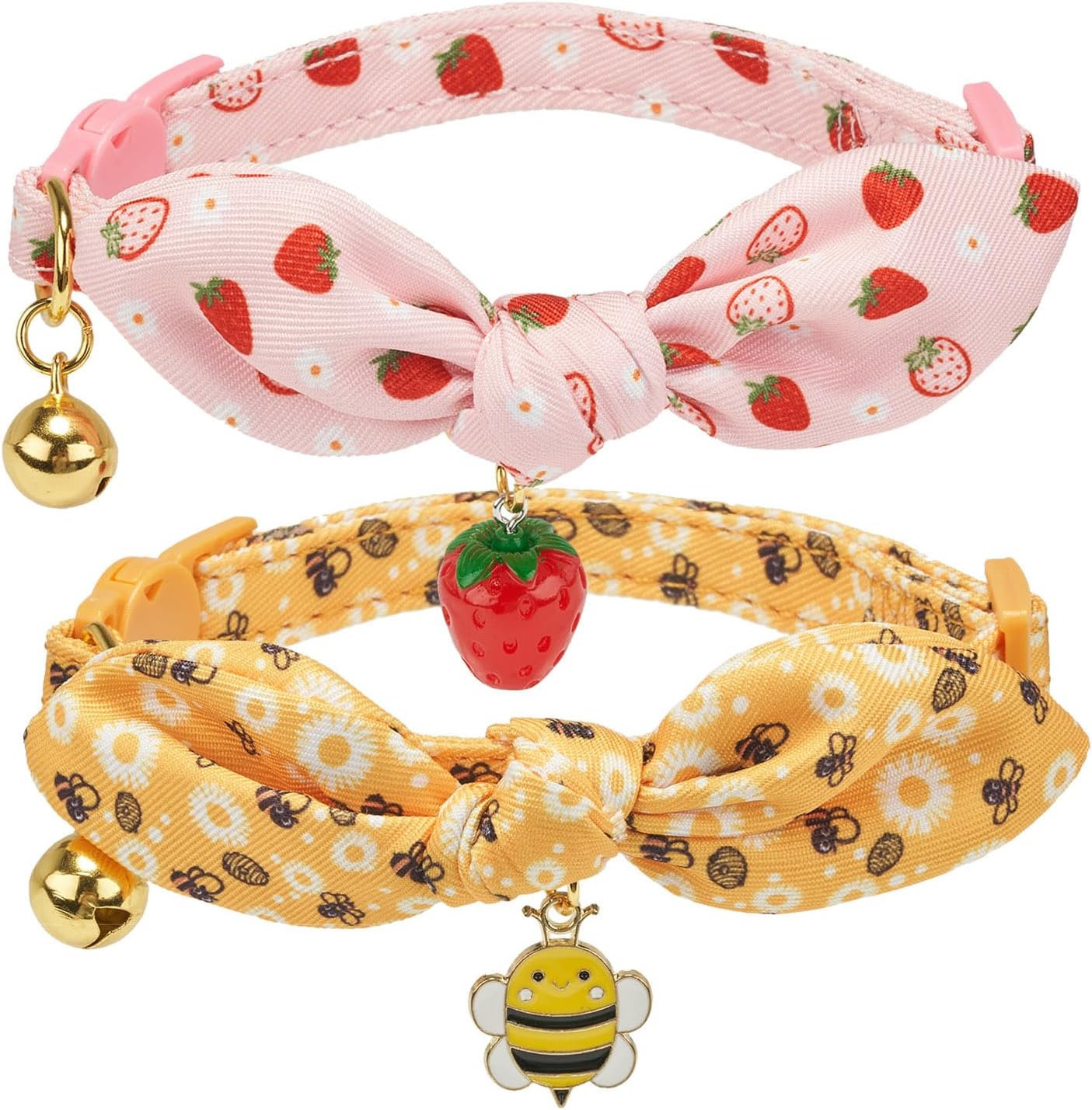 Thumbnail 6 de Petiry Cat Collars Pack of 2 with Bow Tie 🎀🐱