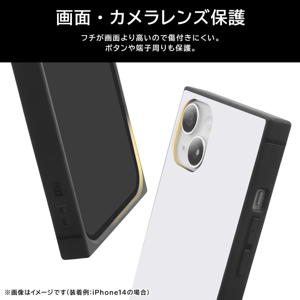 Detalle de イングレム K3TB KAKU iPhone 15/14/13用耐衝撃ケース TPU・ポリカーボネートのハイブリッド構造
