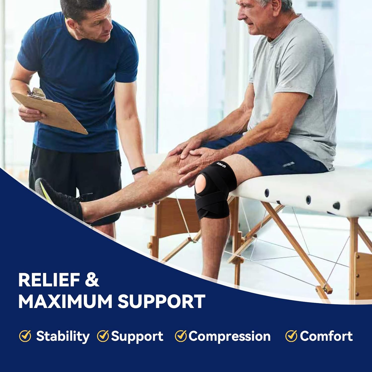 Thumbnail 6 de JOMVD Knee Brace Support 4-inch sizing