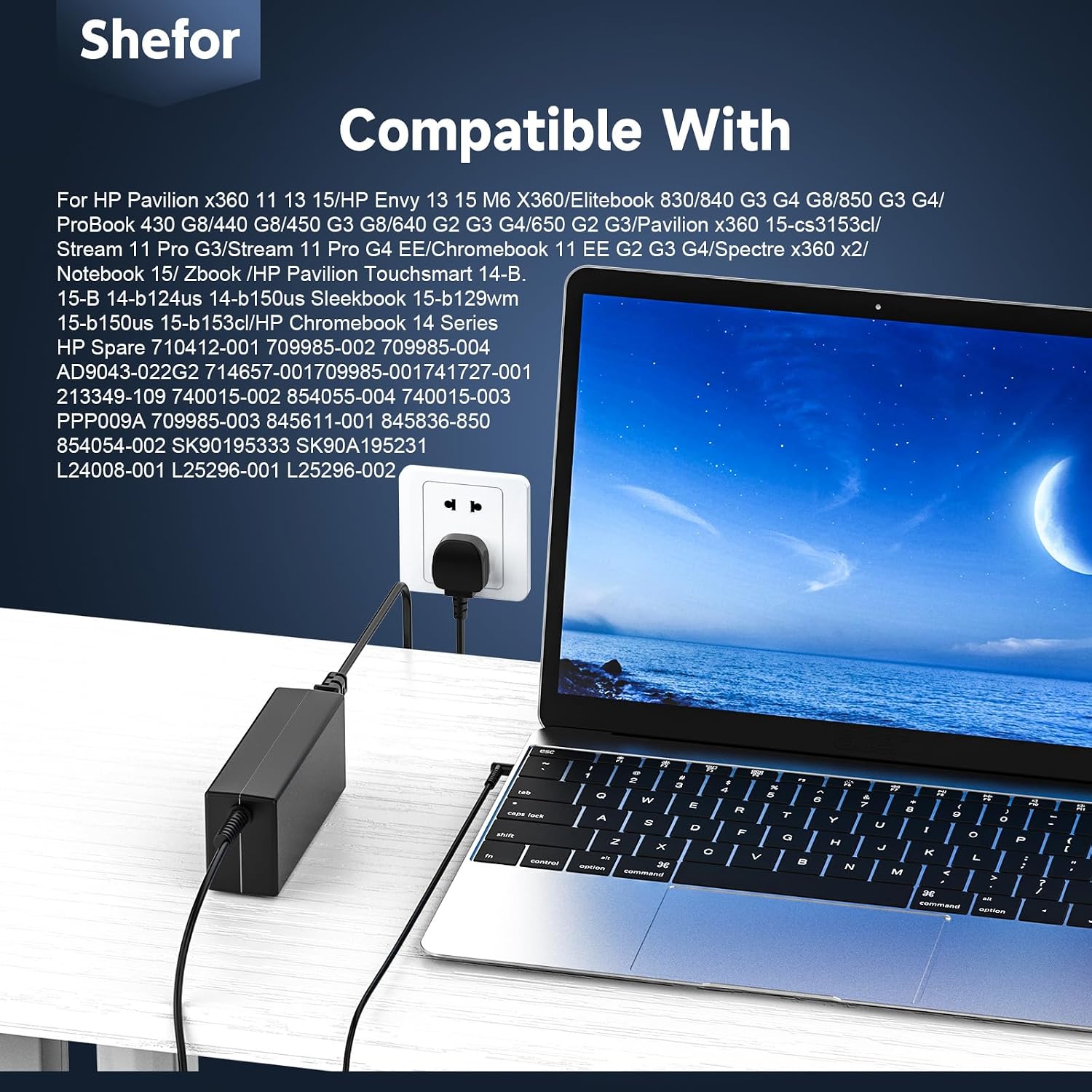 Thumbnail 3 de 65W Laptop Charger Compatible With HP Pavilion