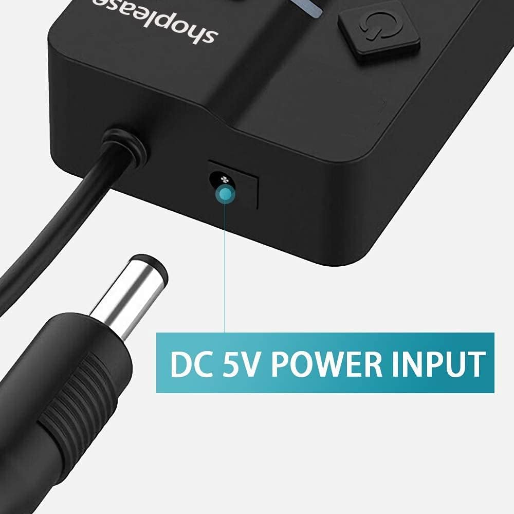 Detalle 1 de shoplease S02 USB 3.0-hubb med 7 portar och individuella strömbrytare