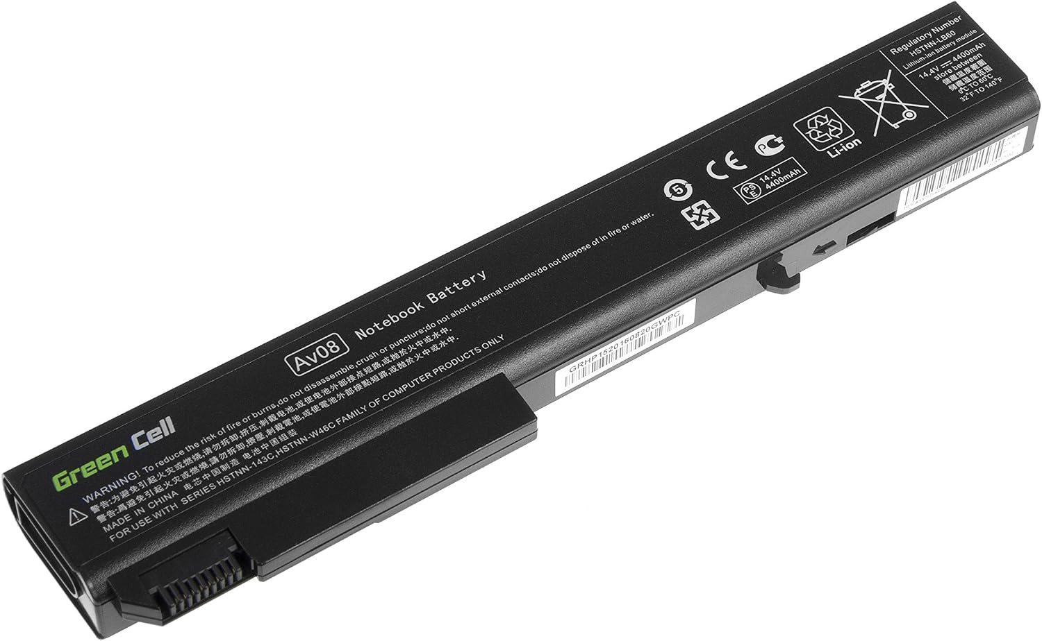 Detalle 2 de Green Cell Standard Serie HSTNN-LB60 / HSTNN-OB60: Batteria per HP EliteBook 8530p/8530w/8540p/8540w/8730w/8740w