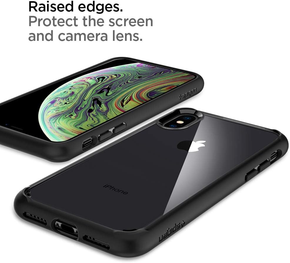 Detalle de Spigen Ultra Hybrid pour iPhone X / XS – coque hybride noire
