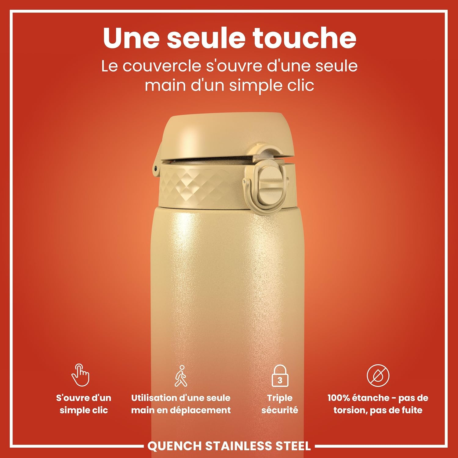 Detalle de ion8 Gourde Inox Léger 1 Litre