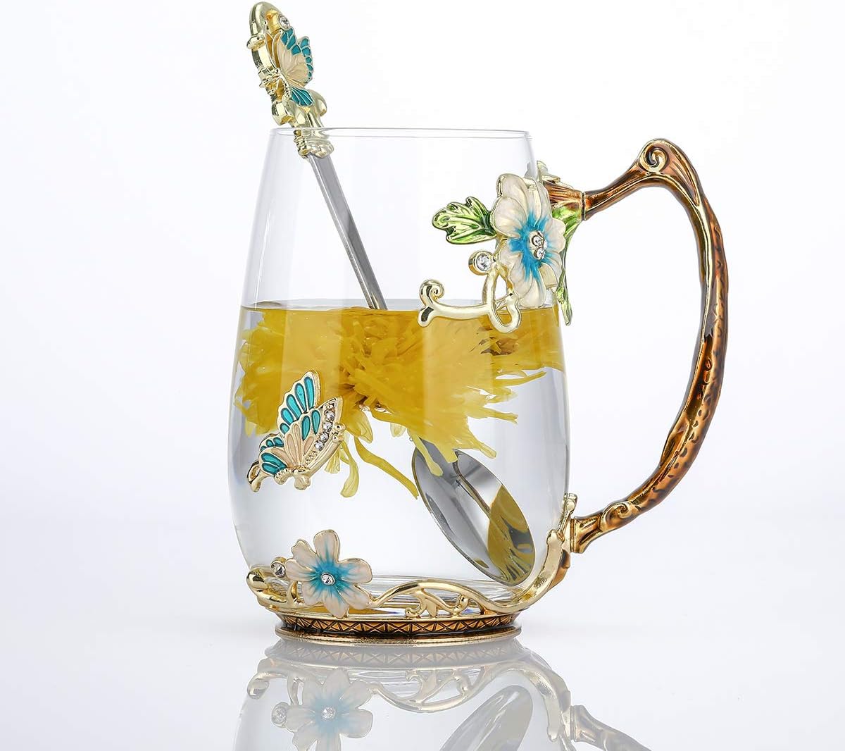 Thumbnail 6 de Luka Tech Enamel Flower Coffee Mug with Steel Spoon ⚡