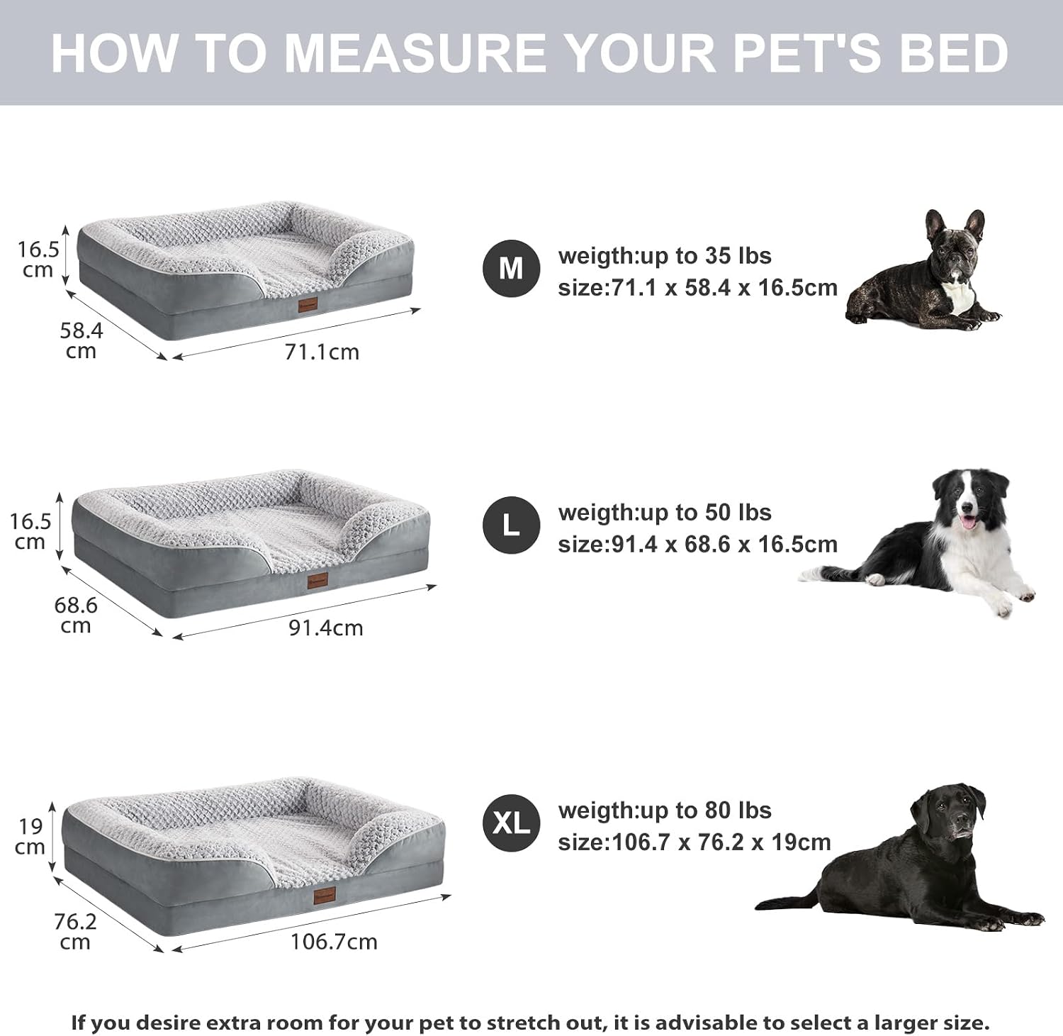 Detalle 2 de Quilmfoam Orthopedic Dog Bed 19cm