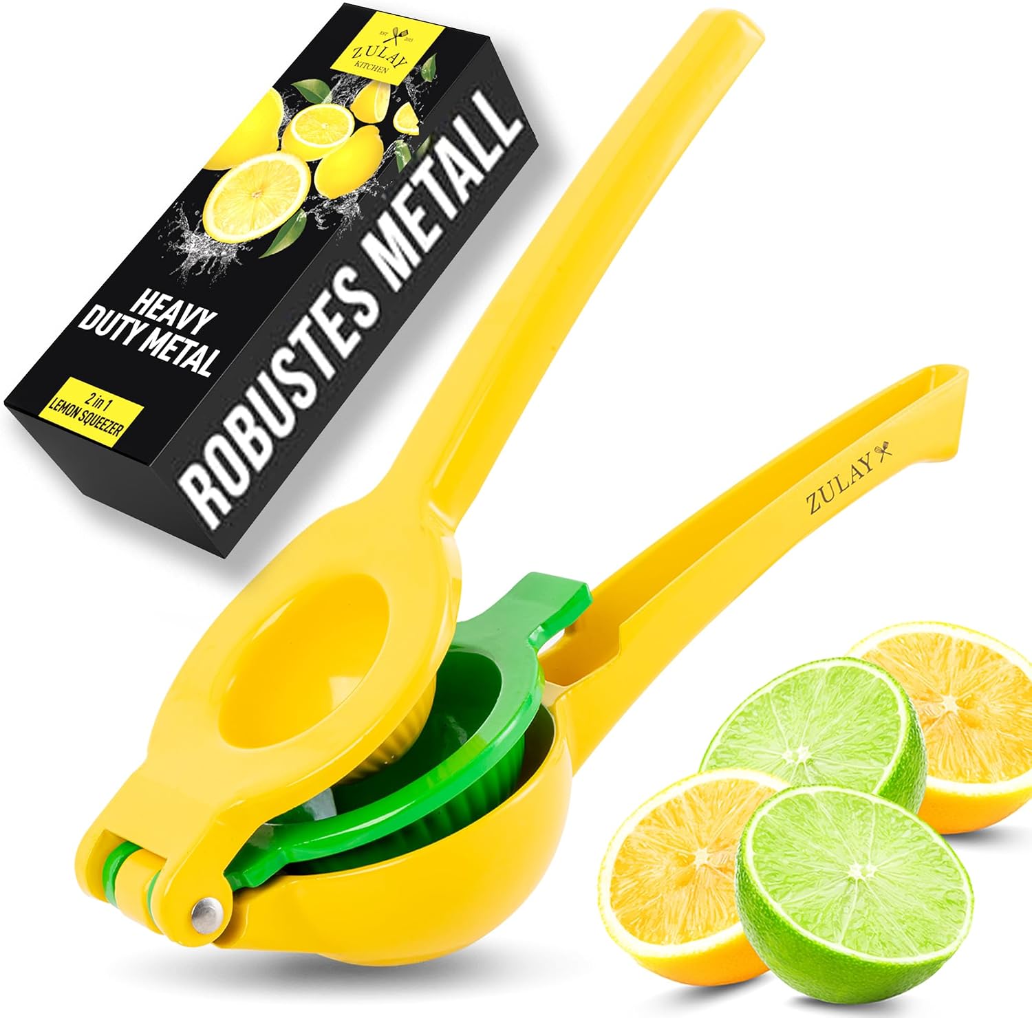 Detalle de Zulay Kitchen Zitronenpresse Manuell 2‑in‑1