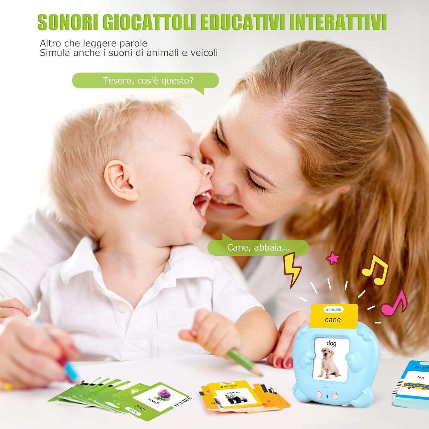 Detalle 2 de Talking Flash Cards parlanti per bambini 3+ anni 🧩