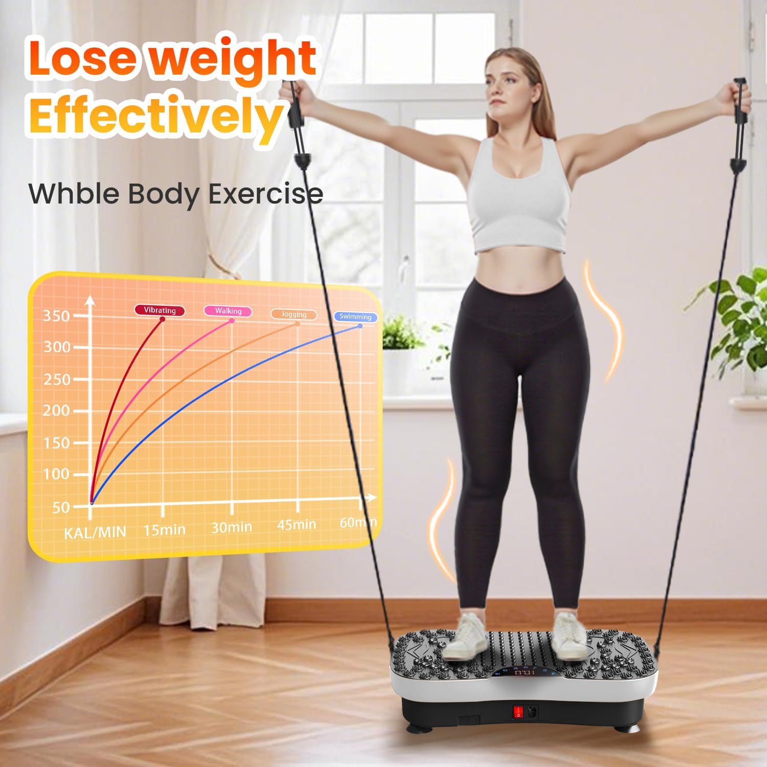 Detalle de AXV Vibration Plate 120-Speed Workout Platform