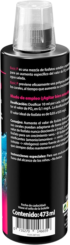 Detalle 2 de Microbe-Lift Basic P fosfato para acuario marino 473 ml
