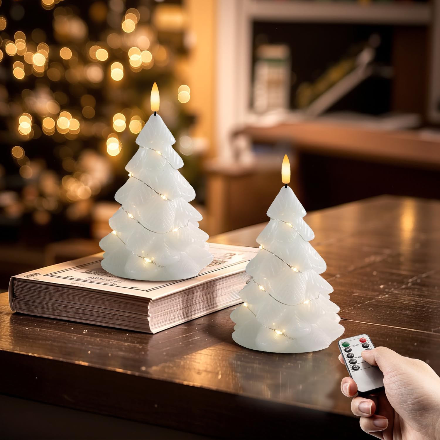 Thumbnail 5 de Homemory Remote Flameless Battery Candle 2 Pack