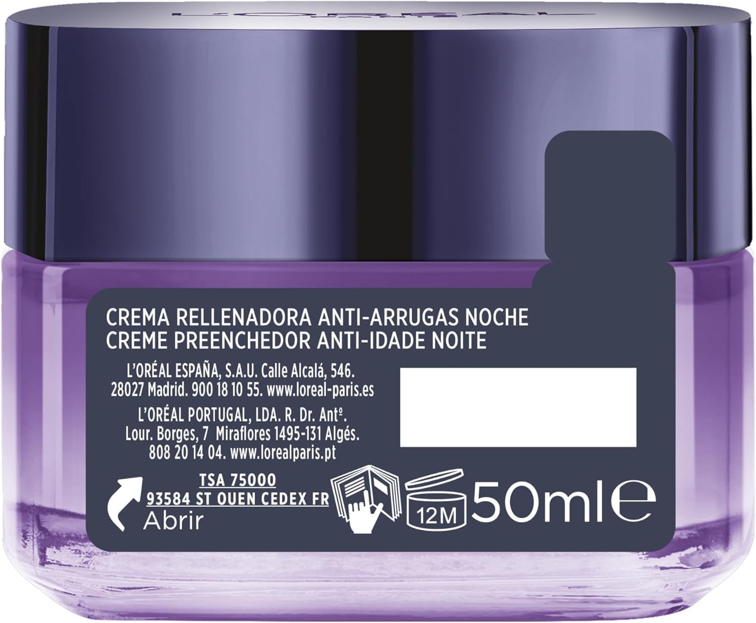 Thumbnail 1 de L'Oréal Paris Revitalift Filler Crema Noche 50 ml