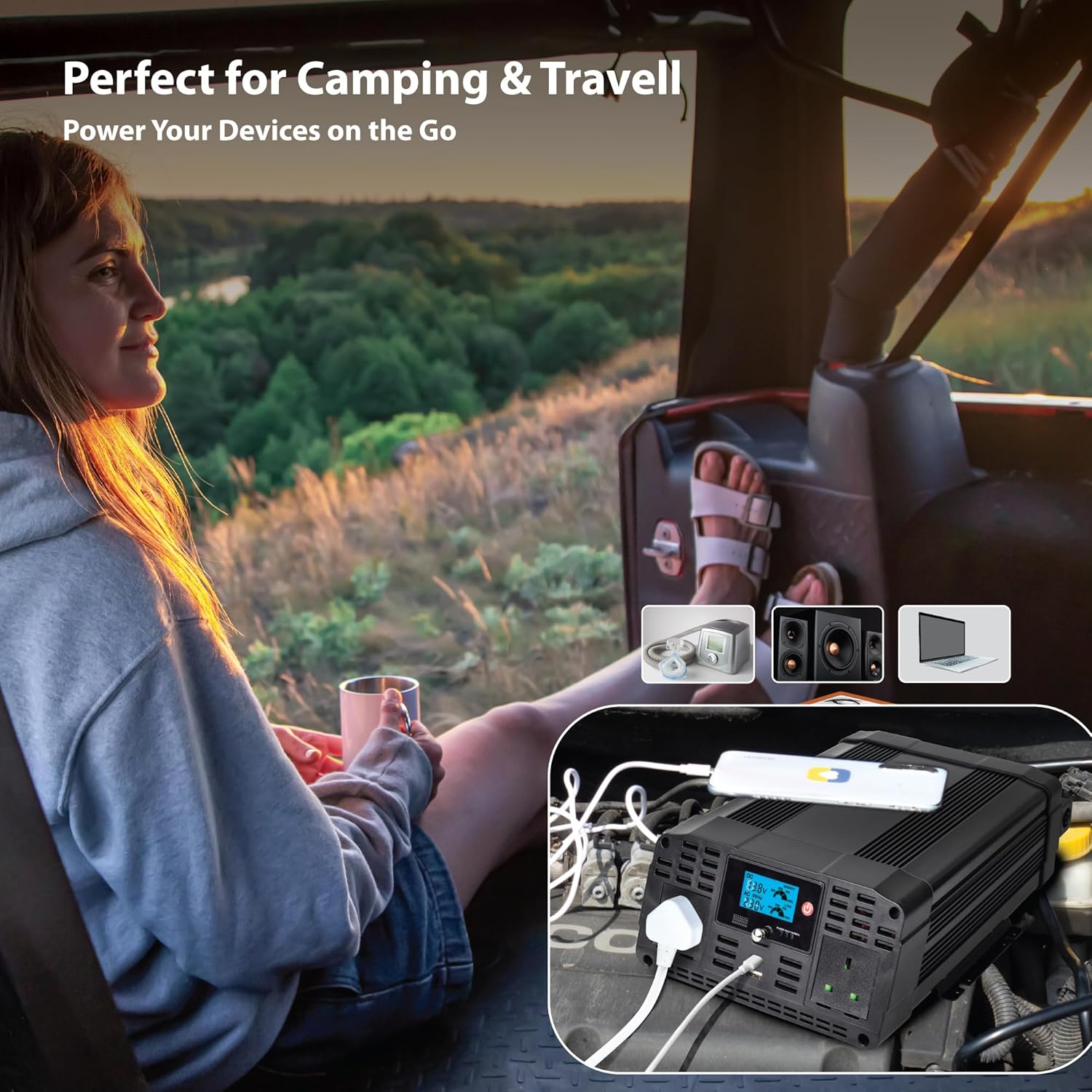 Thumbnail 3 de Technaxx Off-Grid Pure Sine Wave Inverter 2000W ⚡