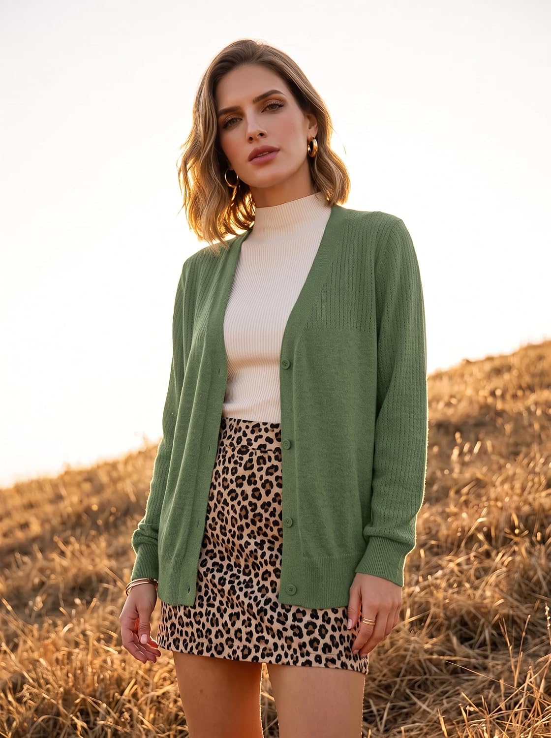 Detalle de Dokotoo Women's Cardigan, Wool Blend