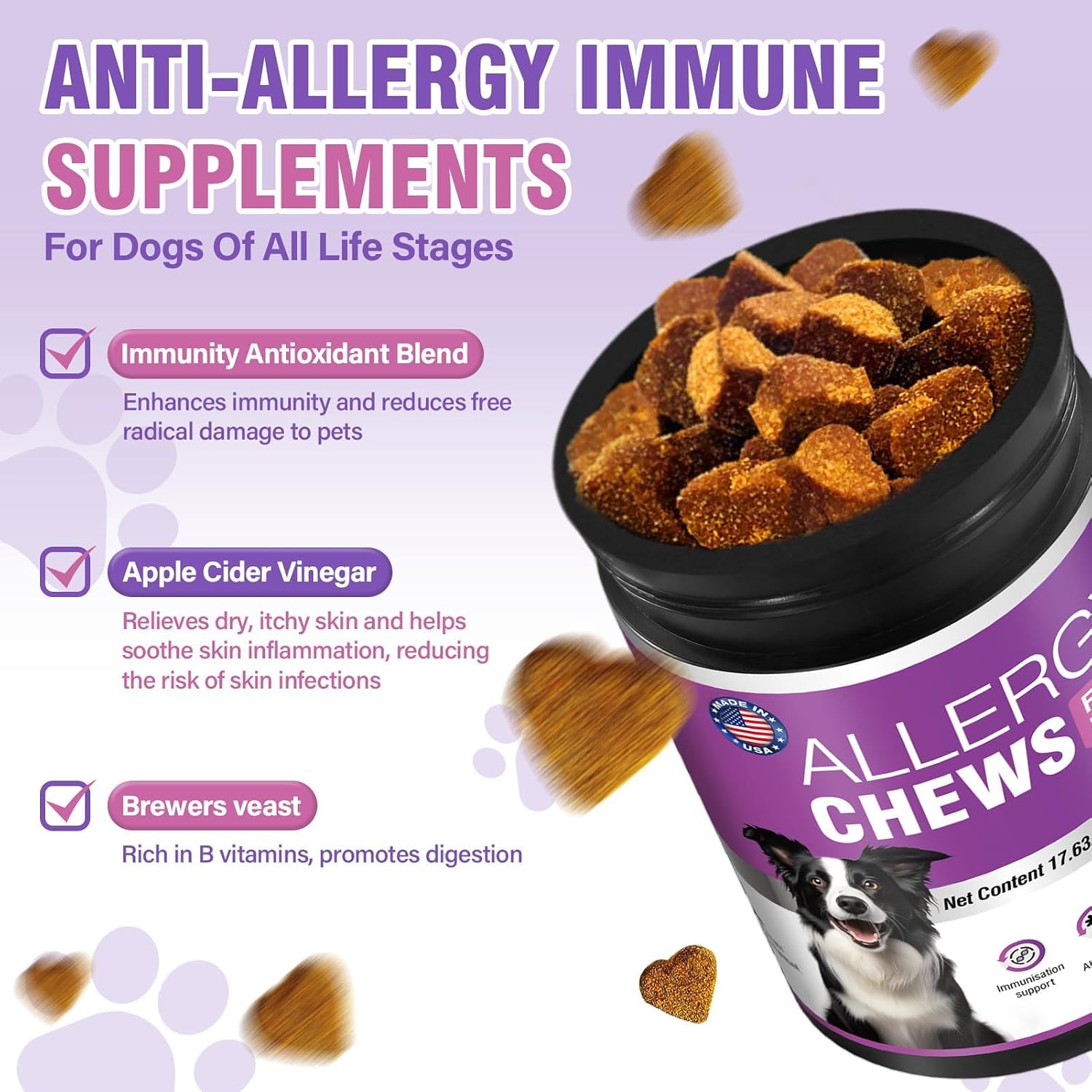 Detalle de Dog Allergy Chews 500 Count