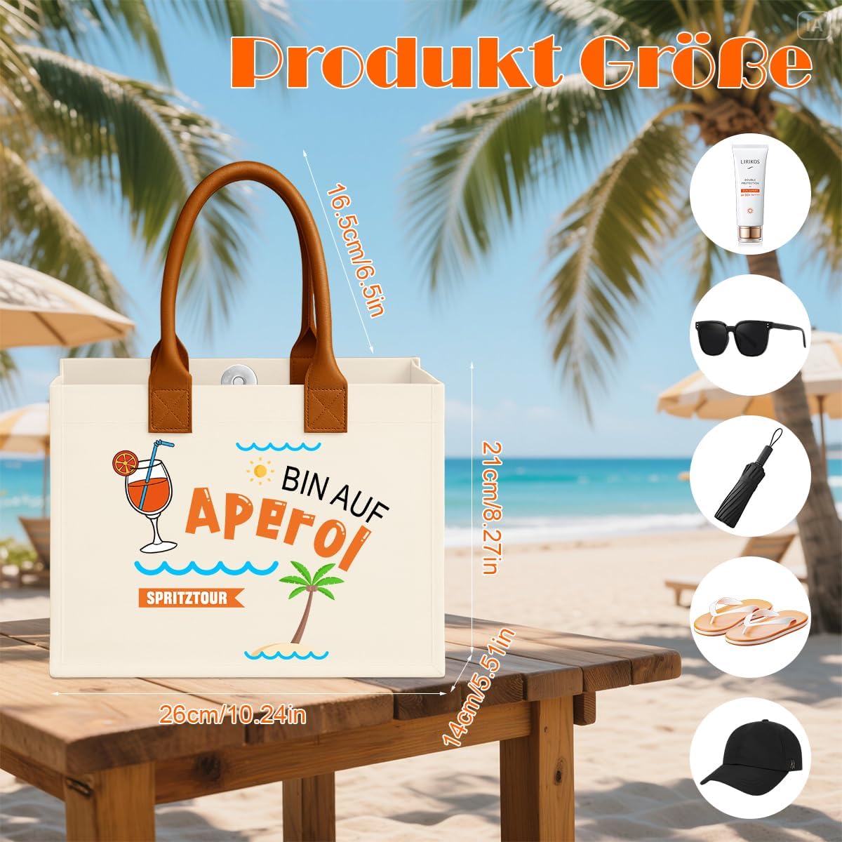 Thumbnail 5 de Szhhrxi Aperol Geschenk Tasche