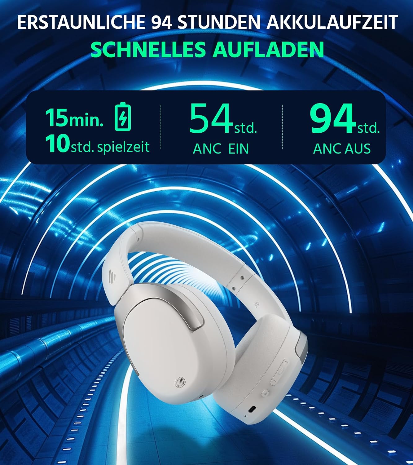 Thumbnail 4 de Edifier W830NB Over Ear Kopfhörer 94 Std.