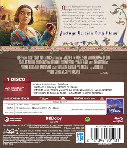 Thumbnail 1 de Blancanieves (Snow White) 2025 Blu-ray 📀